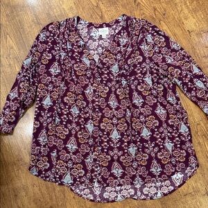 St John’s Bay paisley blouse size XL
